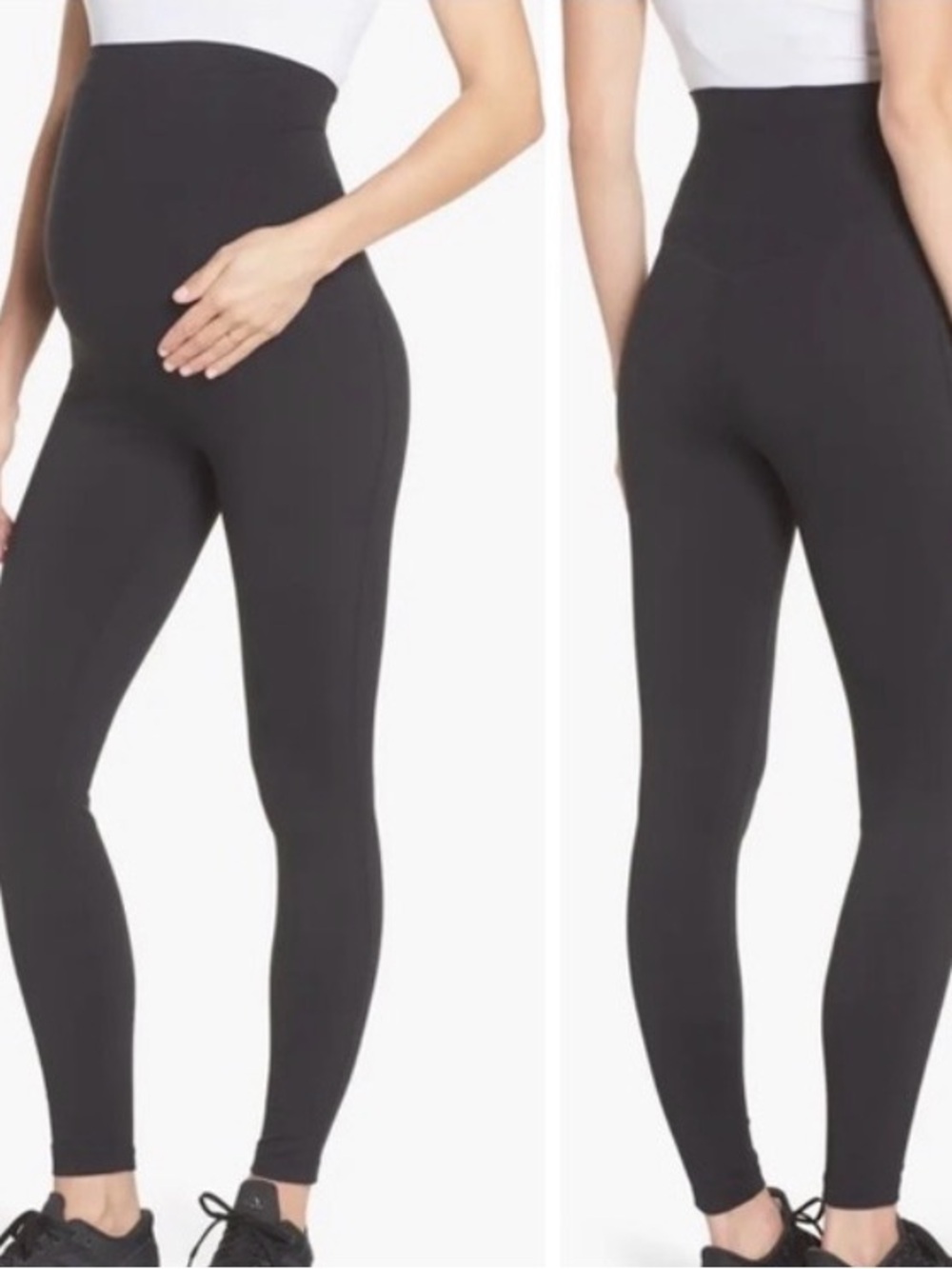 Zella Black High-Rise Maternity Leggings